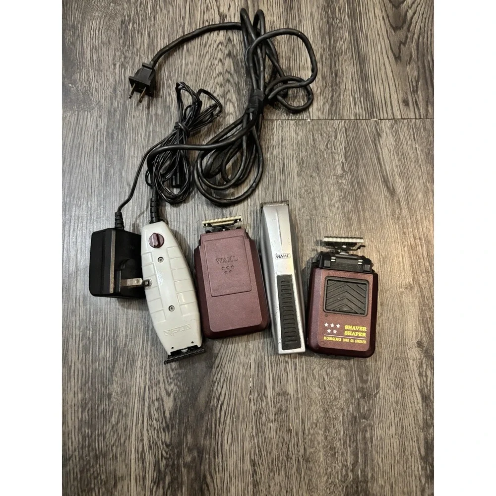 Bundle of 4 Wahl & Andis Electric Hair Trimmers / Shavers (Parts Only)